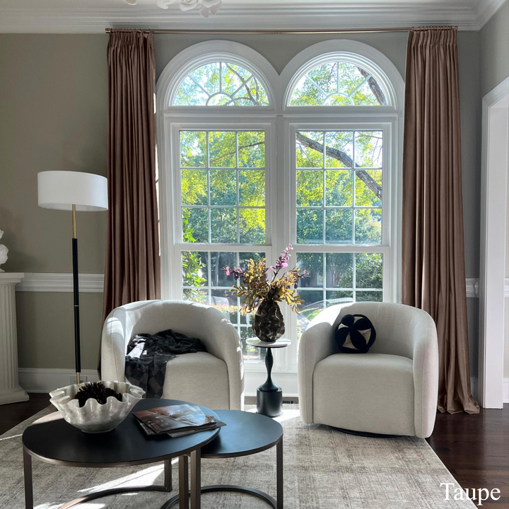 Maillard Velvet Curtains & Drapes Pleated