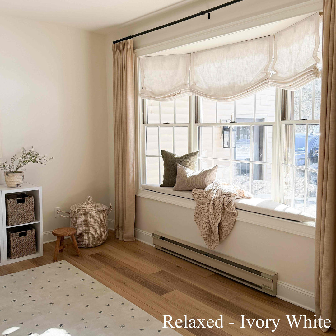 Lily Linen Roman Shades & Blinds