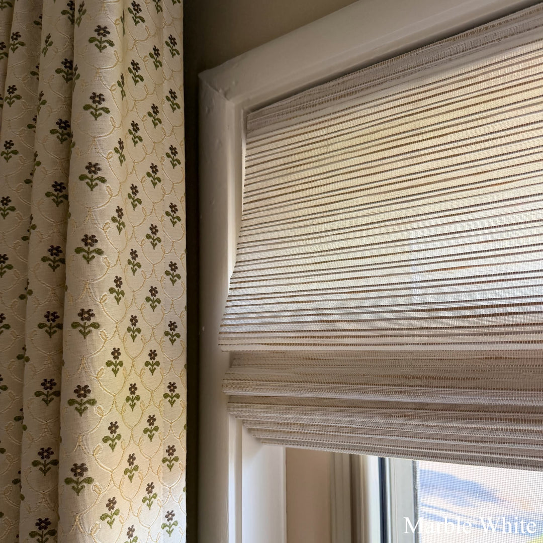 Willow Bamboo Blinds & Shades |Marble White