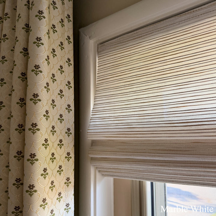 Willow Bamboo Blinds & Shades |Marble White