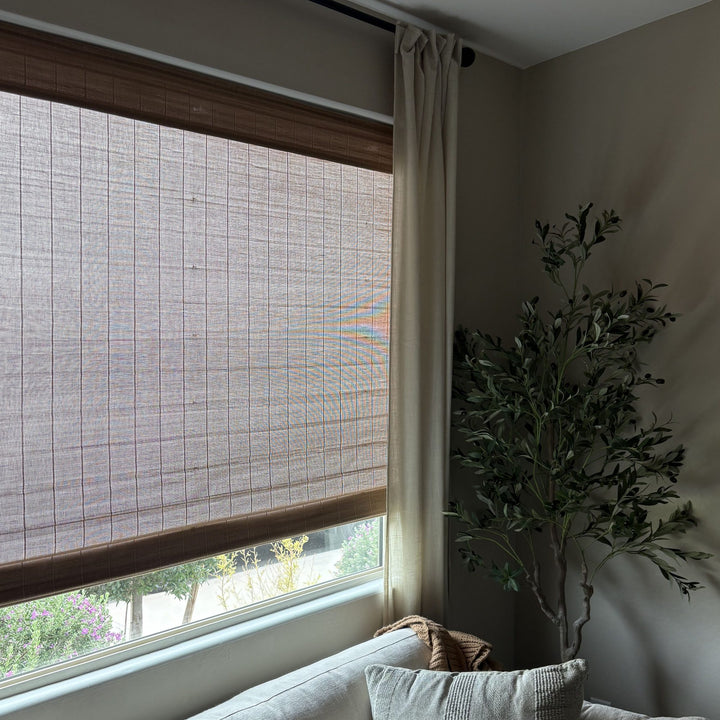Nomi Woven Bamboo Blinds & Shades | Light Brown