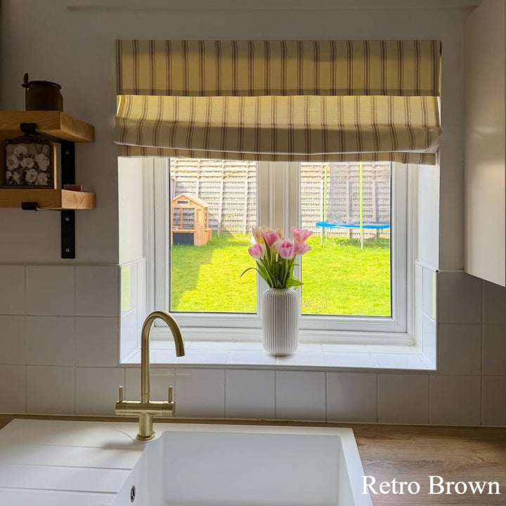 Loxley Yarn-Dyed  Roman Shades & Blinds