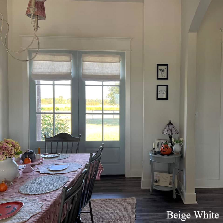 Lily Linen Roman Shades & Blinds for French Door