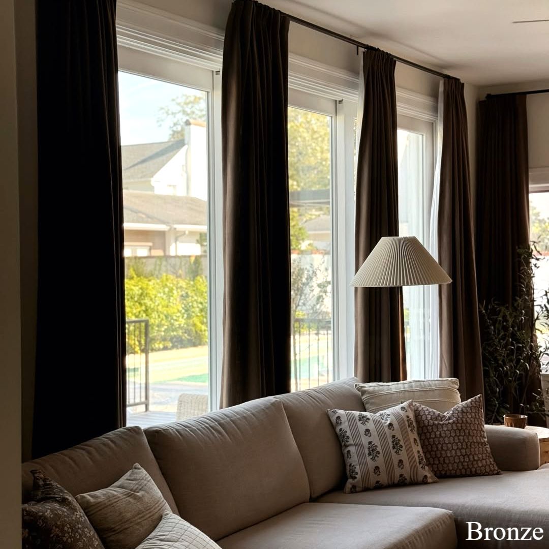 Lily Linen Curtains & Drapes Pleated