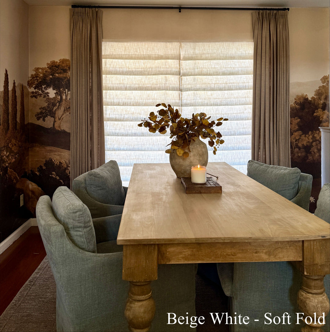 Lily Linen Roman Shades & Blinds