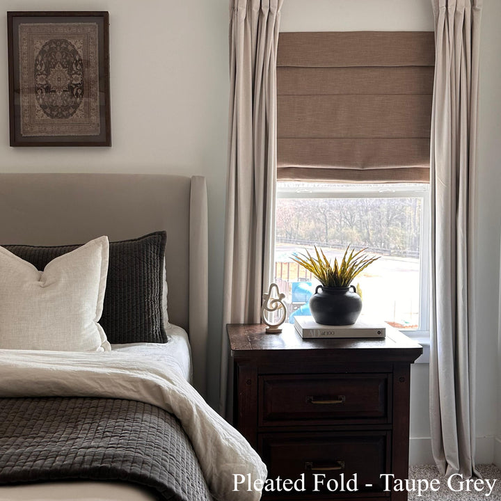 Lily Linen Roman Shades & Blinds