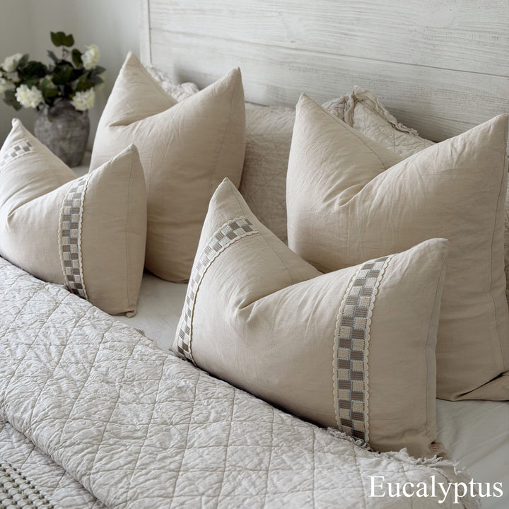 100% Belgian Flax Linen Pillow