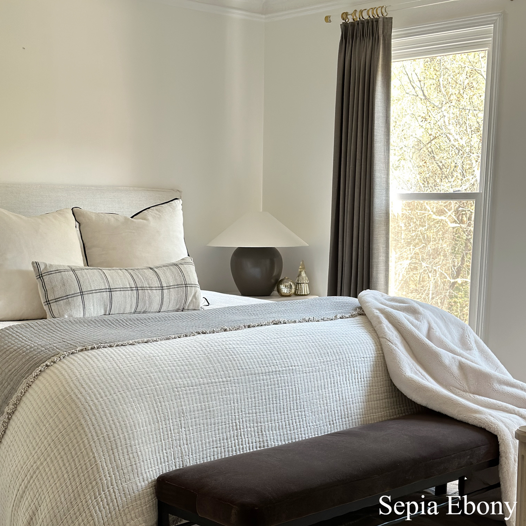 Lily Linen Curtains & Drapes Pleated