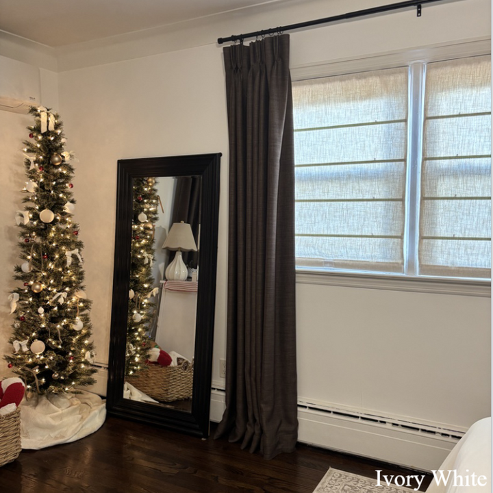 Lily Linen Roman Shades & Blinds