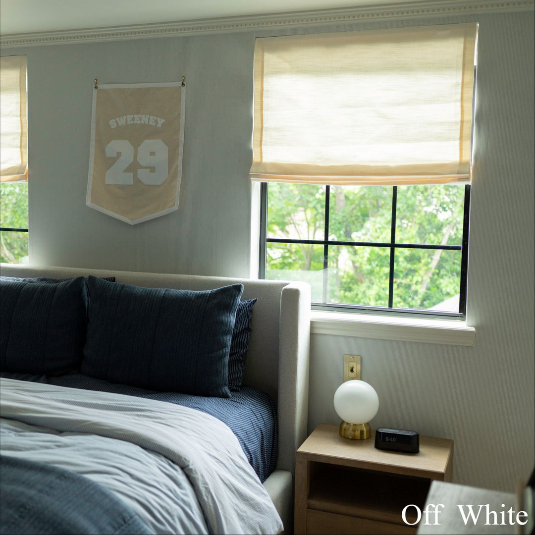 Jenna Linen Roman Shades & Blinds | Relaxed