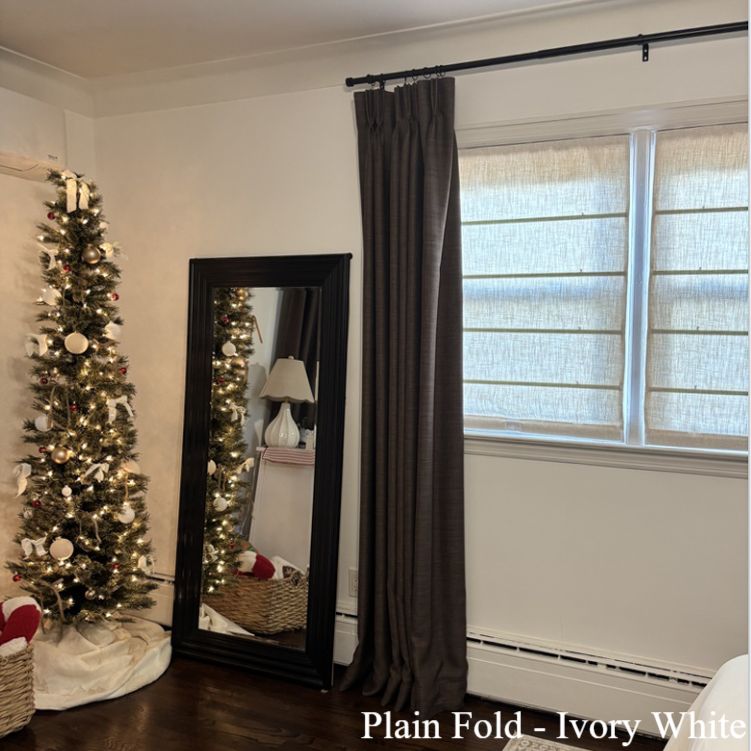 Lily Linen Roman Shades & Blinds