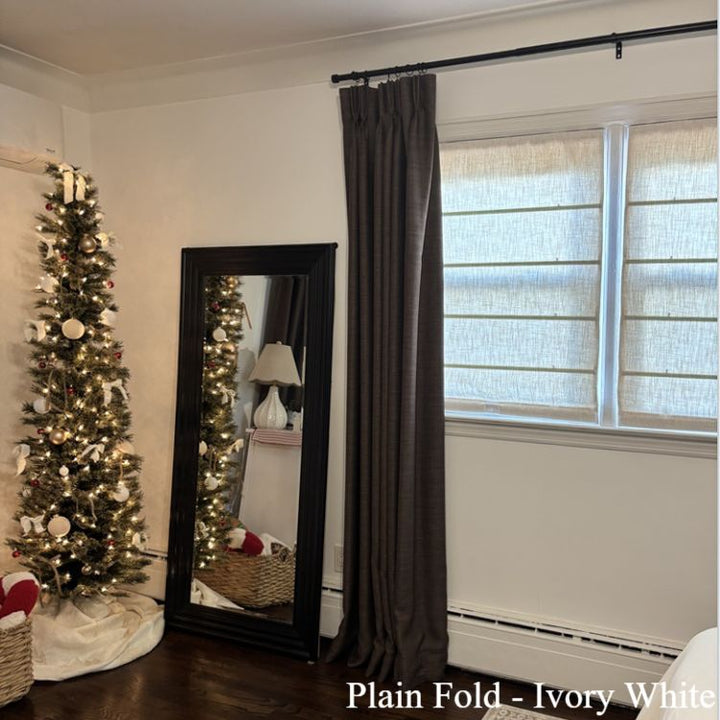 Lily Linen Roman Shades & Blinds