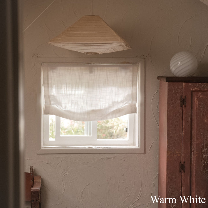 Kelly Linen Roman Shades & Blinds | Relaxed