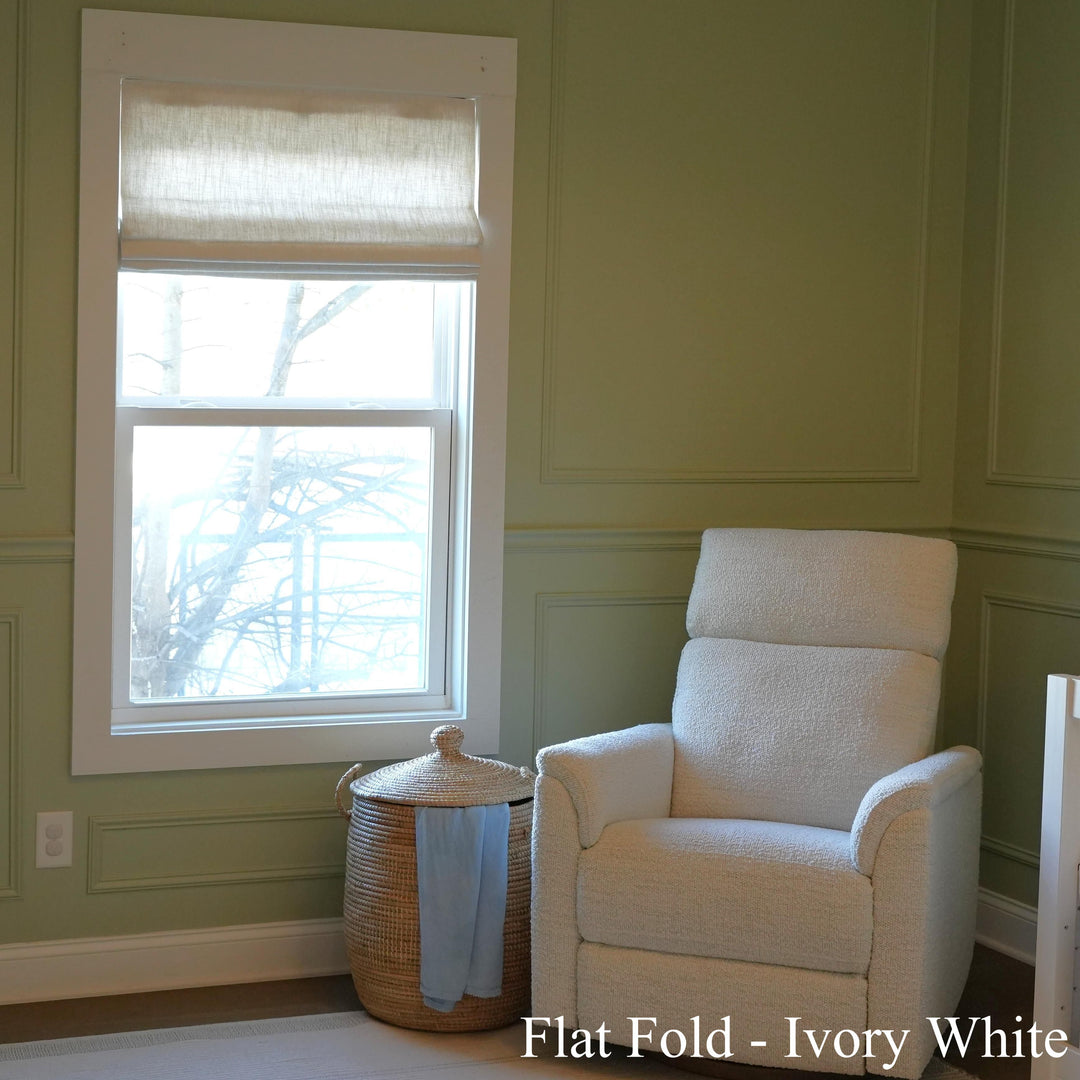 Lily Linen Roman Shades & Blinds