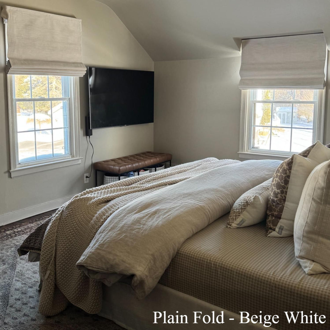 Lily Linen Roman Shades & Blinds