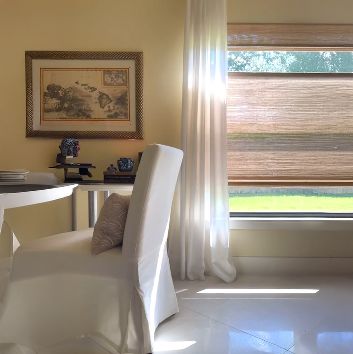 Ramie Woven Bamboo Blinds & Shades Top Down Bottom Up| Coconut