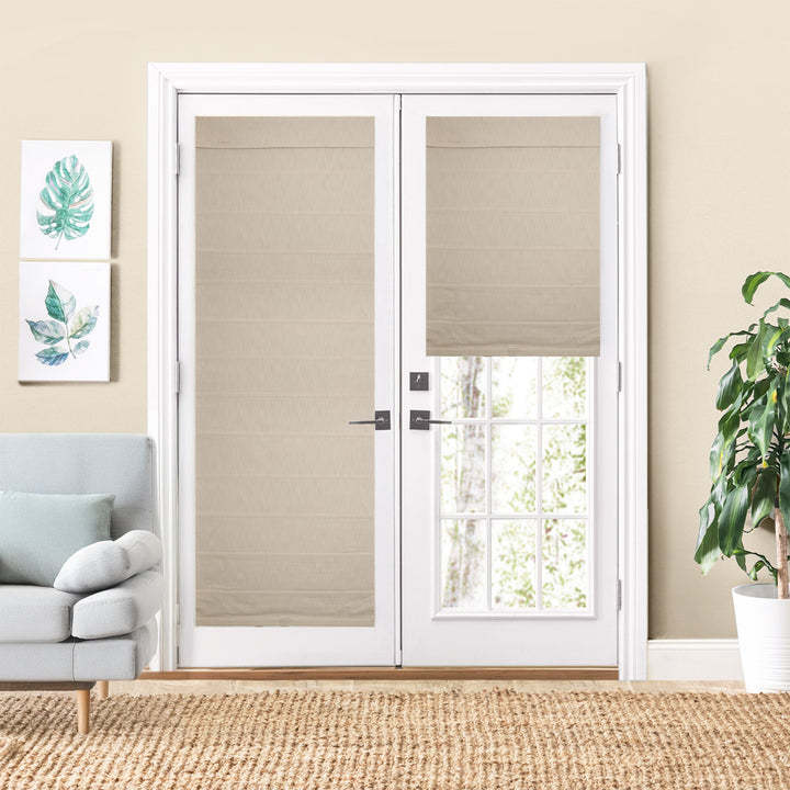 Cove Cotton Roman Shades & Blinds for French Door