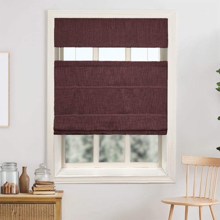 Kelly Linen No-Drill Roman Shades & Blinds | Top Down Bottom Up