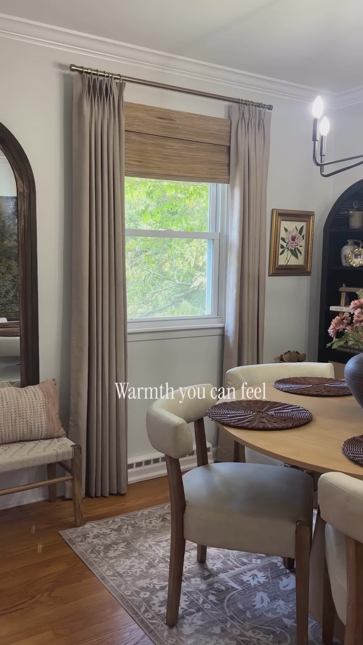 Lily Linen Curtains & Drapes Pleated