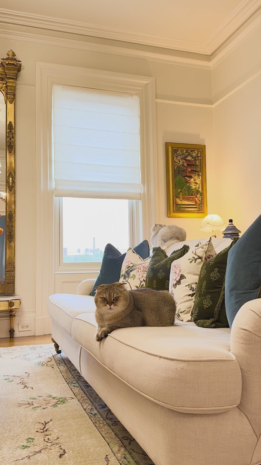 100% Belgian Flax Linen Roman Shades & Blinds