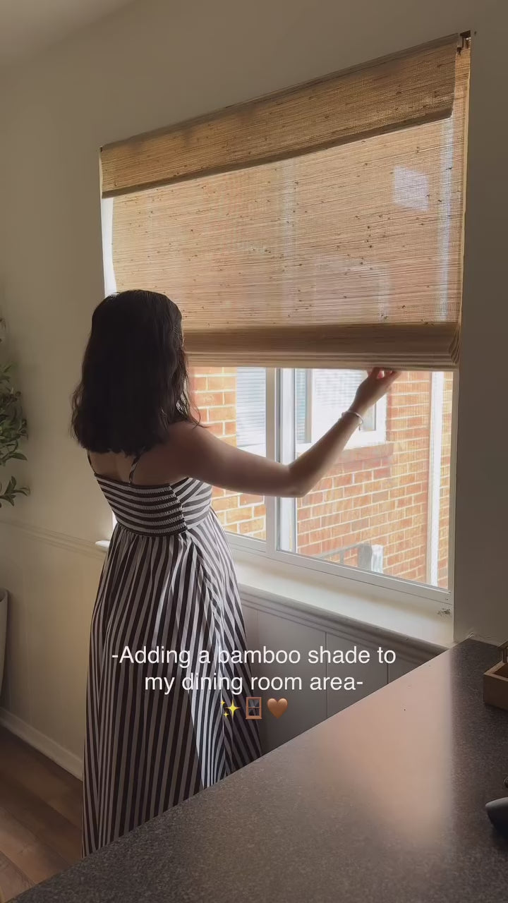 Ramie Woven Bamboo Blinds & Shades | Beige
