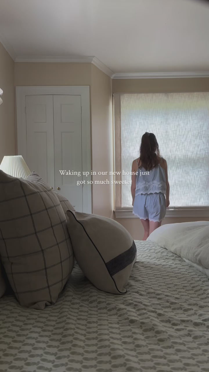 Lily Linen No-Drill Roman Shades & Blinds | Relaxed