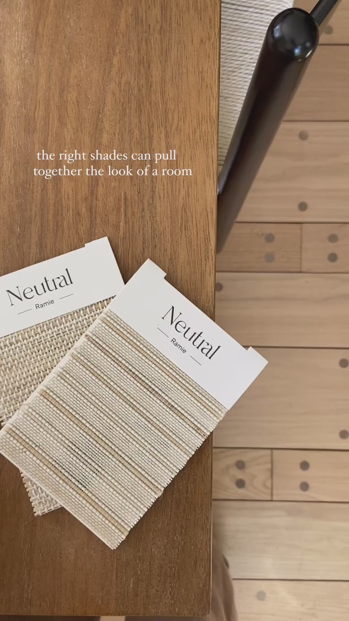 Ramie Woven Bamboo Blinds & Shades | Marble White