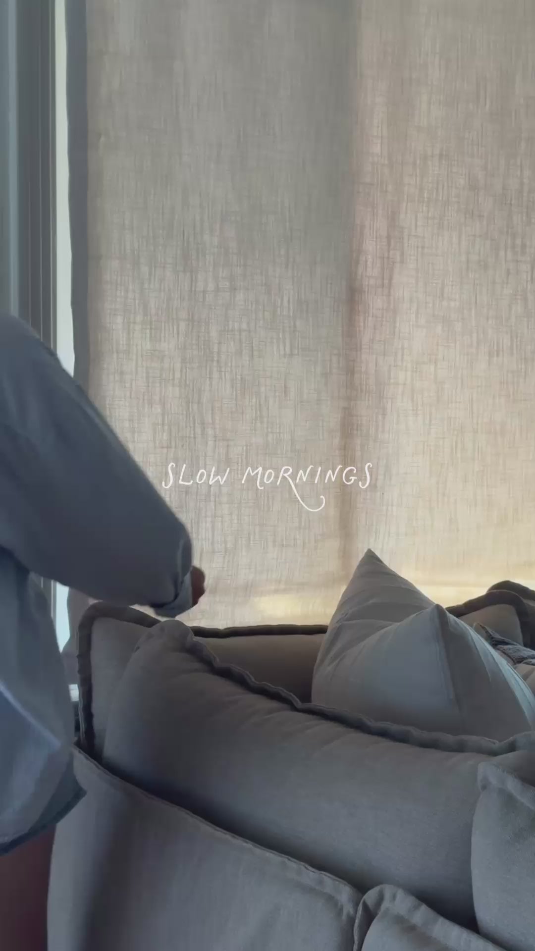 Lily Linen Roman Shades & Blinds | Relaxed
