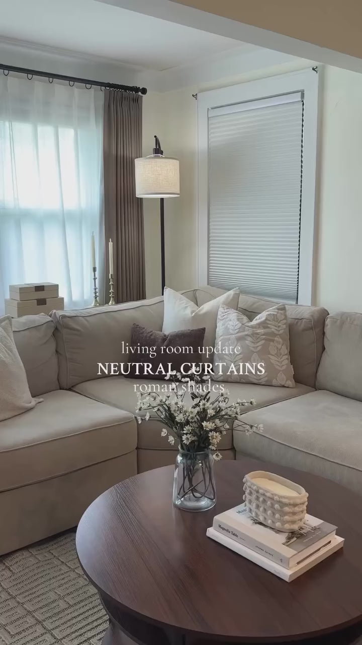 Lily Linen Roman Shades & Blinds