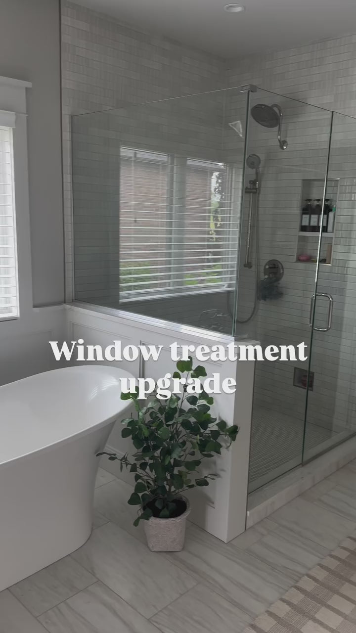 Ramie Woven Bamboo Blinds & Shades | Beige White