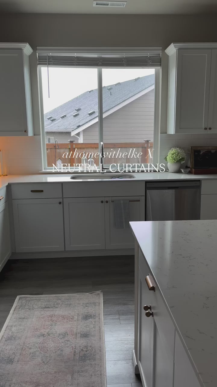 Vivienne Plaid Striped Linen Roman Shades & Blinds | Relaxed