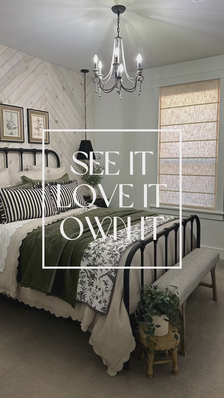 Lily Linen Roman Shades & Blinds | Plain Fold