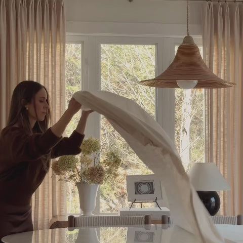 Kelly Linen Curtains & Drapes Pleated