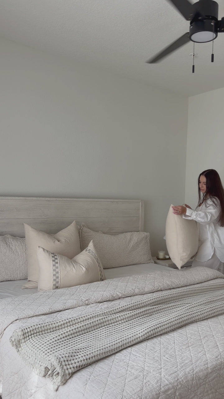 100% Belgian Flax Linen Pillow