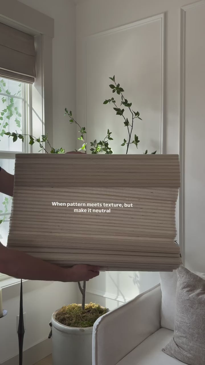 Ramie Woven Bamboo Blinds & Shades | Marble White