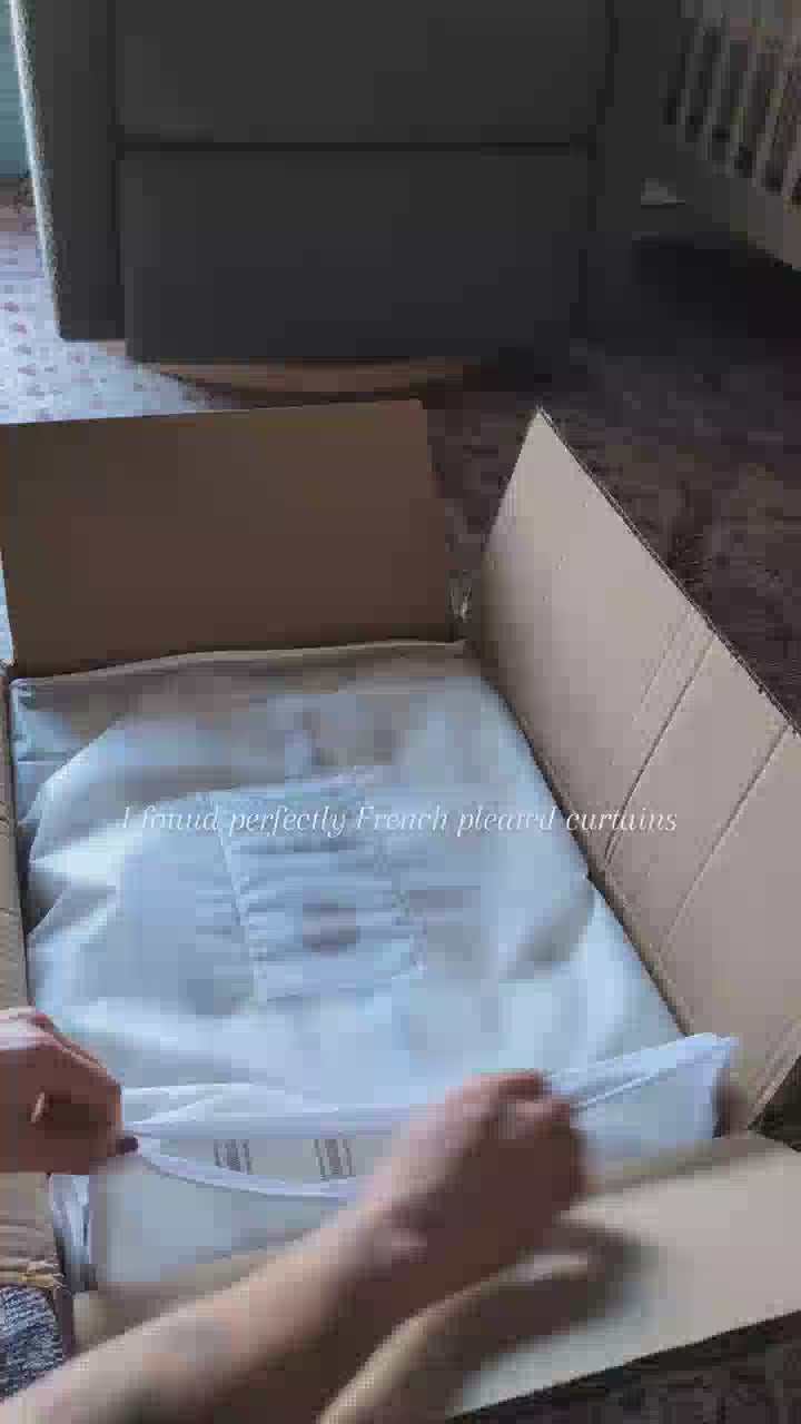 Loxley Yarn-Dyed Cotton Curtains & Drapes Pleated