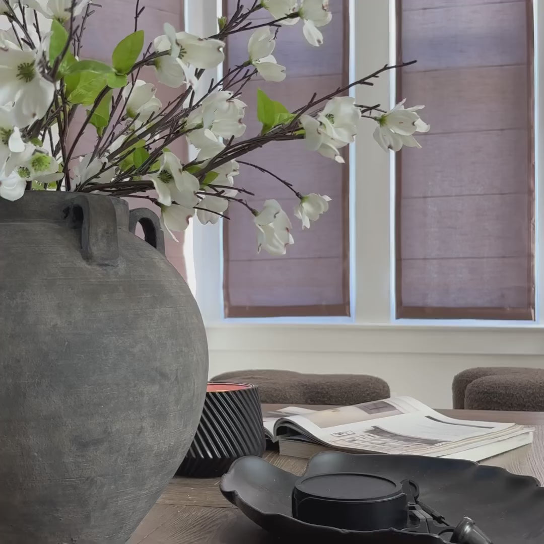 Lora Premium Silk Roman Shades & Blinds