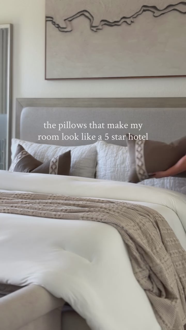 100% Belgian Flax Linen Pillow