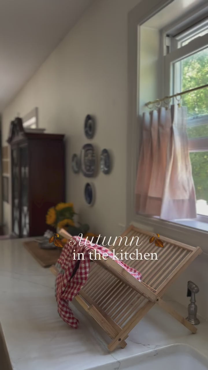 Jenna Linen Cafe Curtains