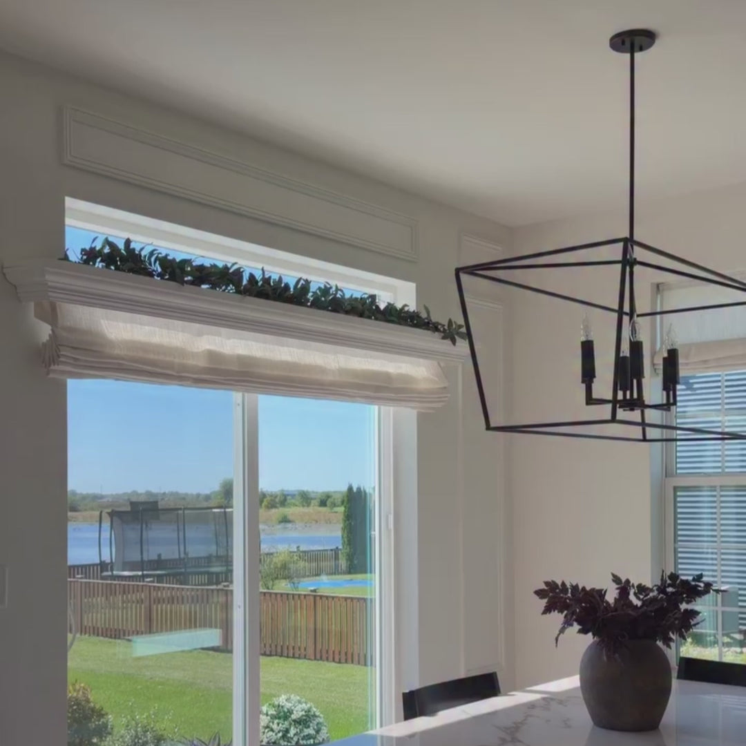 Lily Linen Roman Shades & Blinds | Plain Fold