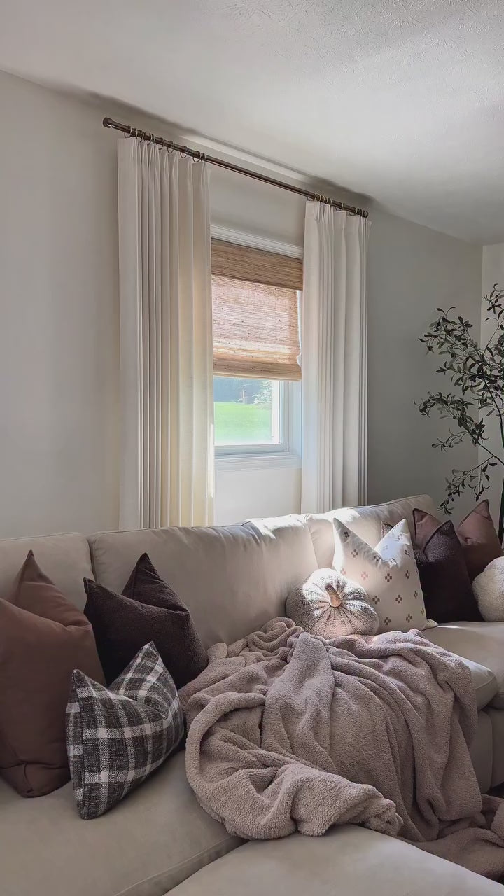 Ramie Woven Bamboo Blinds & Shades | Beige