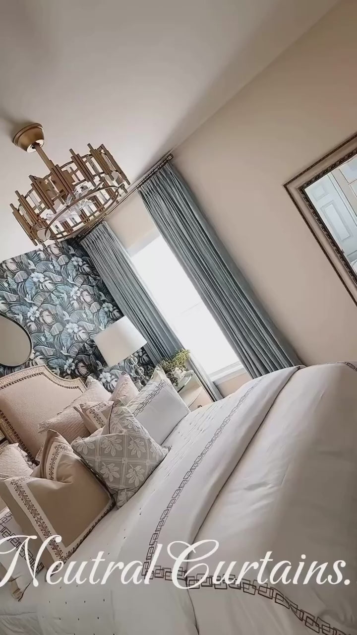 Cove Cotton Blend Curtains & Drapes Pleated