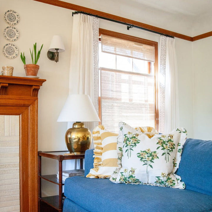 Ramie Woven Bamboo No-Drill Blinds & Shades Top Down Bottom Up| Coconut