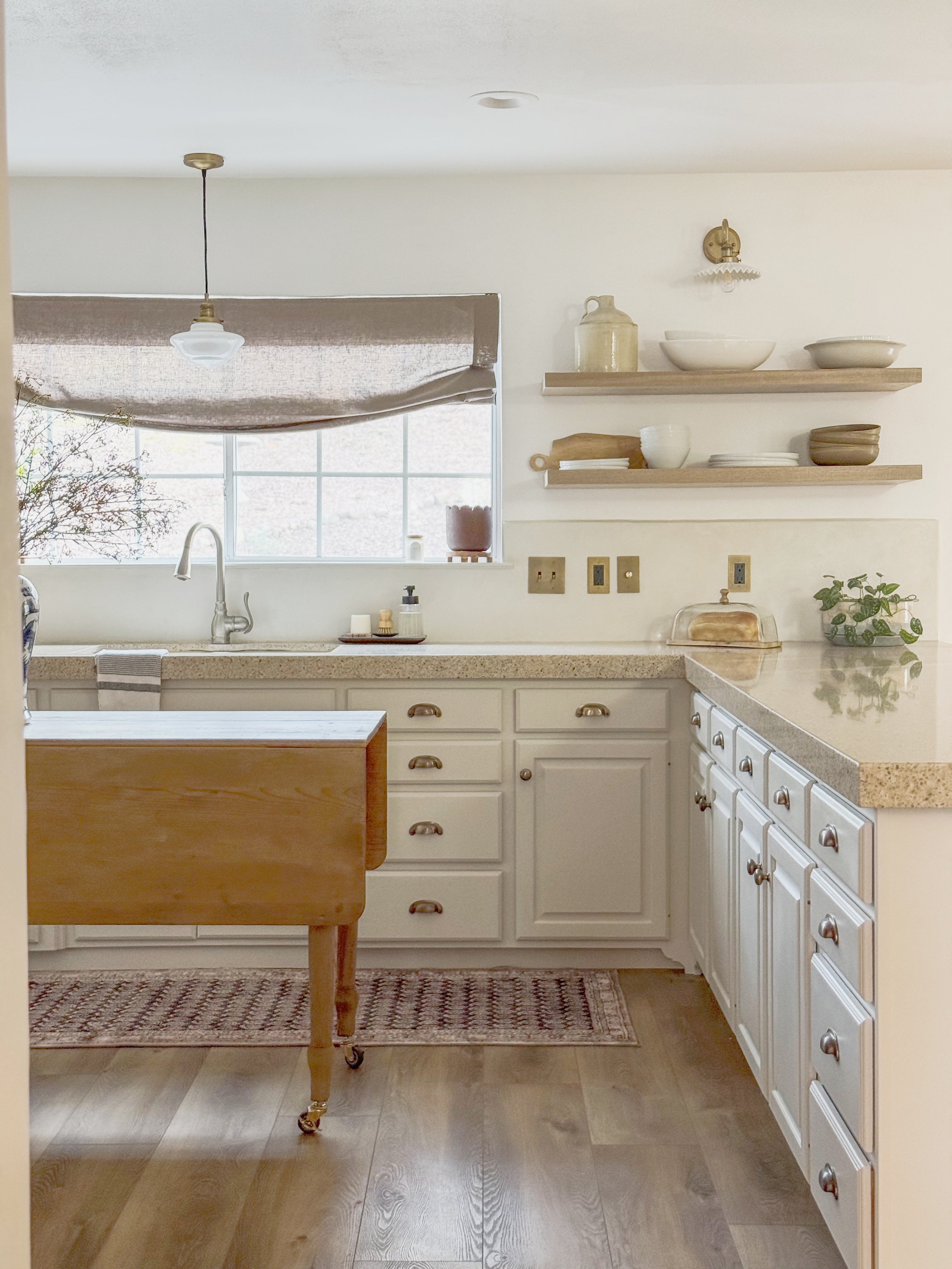 Belgian Flax Linen Roman Shades & Blinds | Relaxed