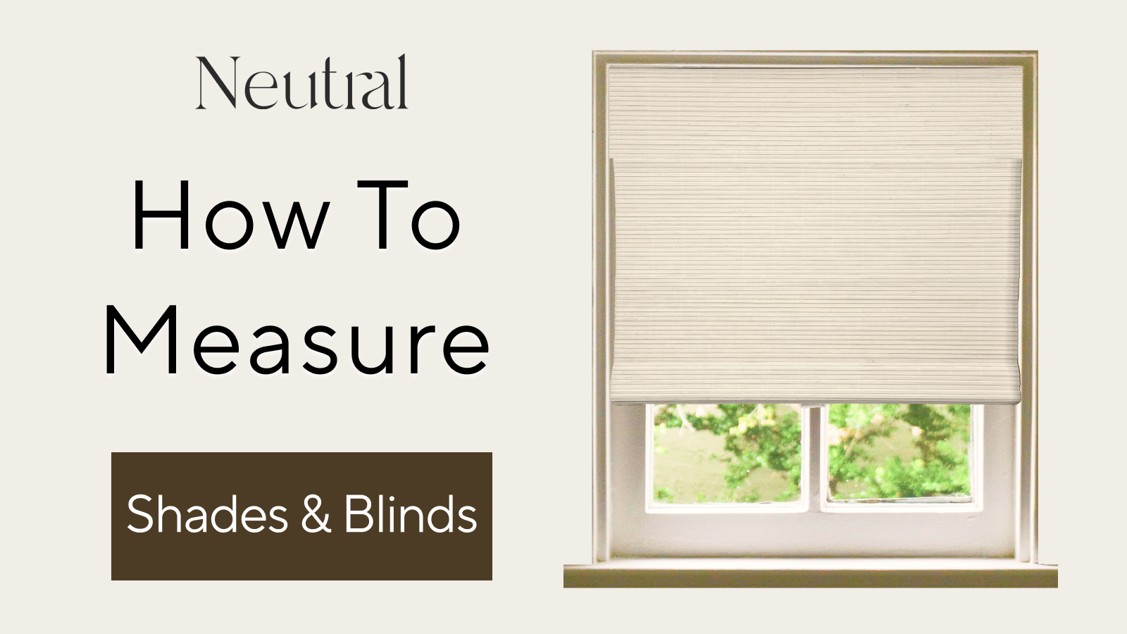 How to measure windows for your blinds