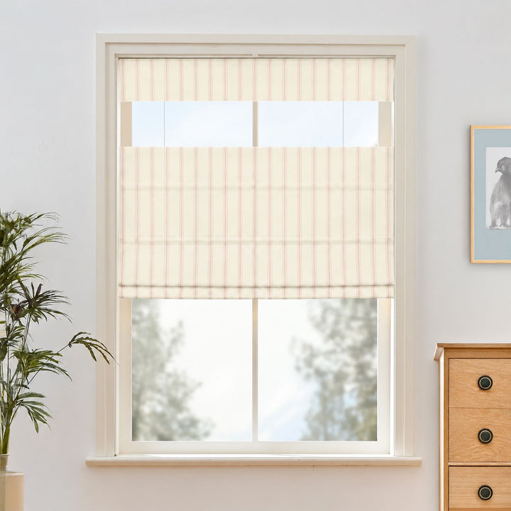 Loxley Yarn-Dyed Cotton Roman Shades & Blinds | Top Down Bottom Up