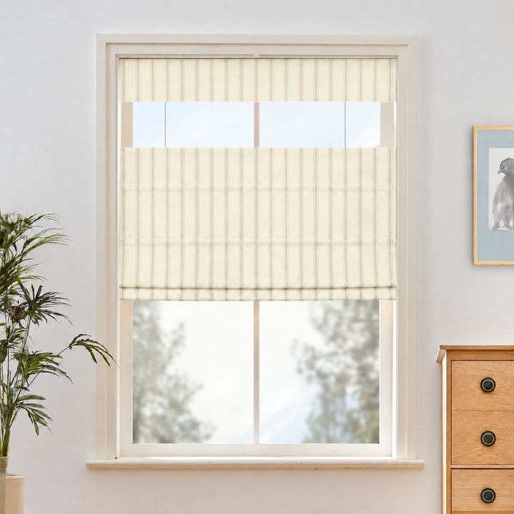 Loxley Yarn-Dyed Cotton Roman Shades & Blinds | Top Down Bottom Up